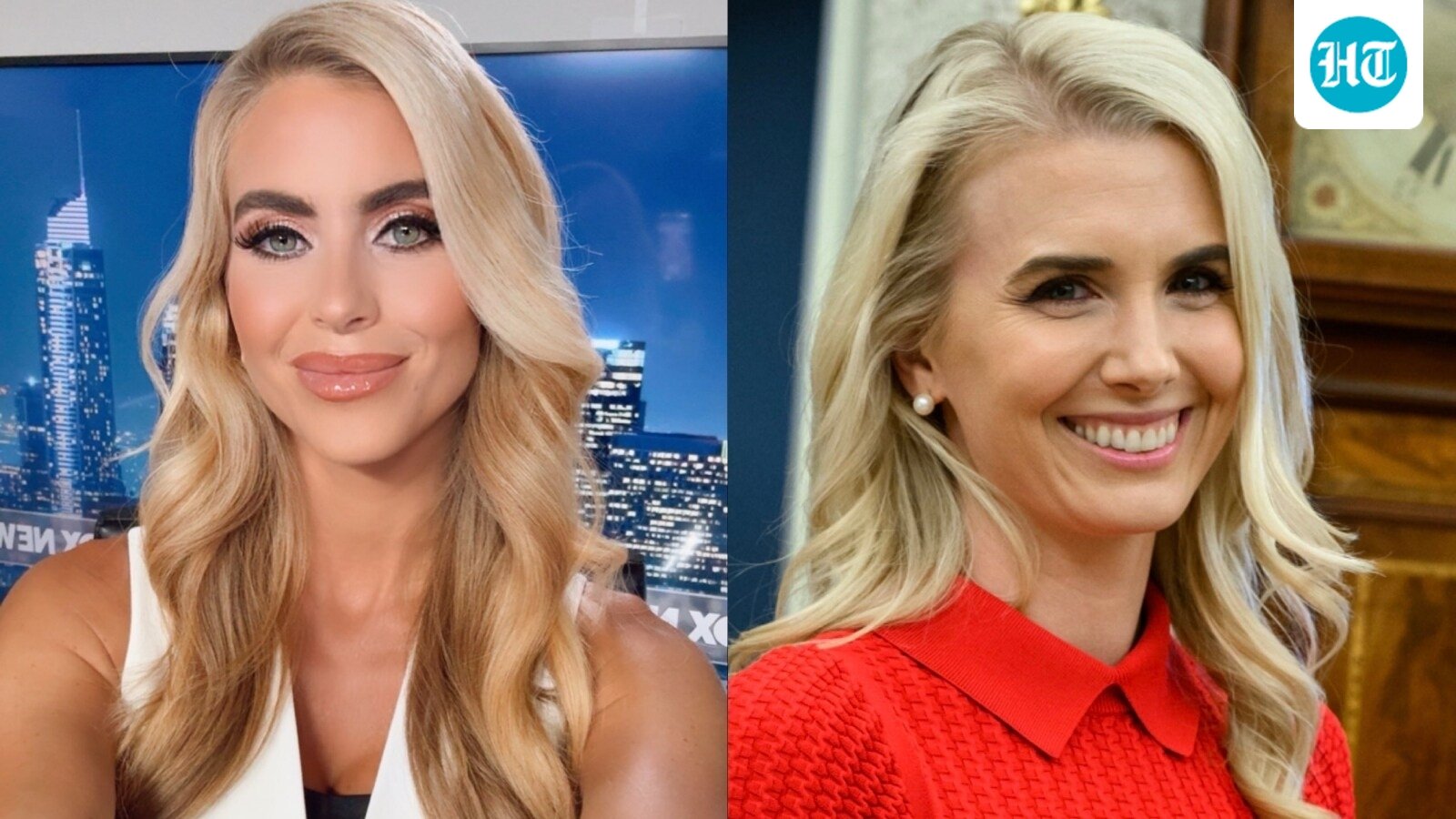 Several social media users pointed out that Katie Zacharia, Trump's new Press Secretary, looked like Natalie Harp. (X/@KatieZacharia, X/@SpencerHakimian)