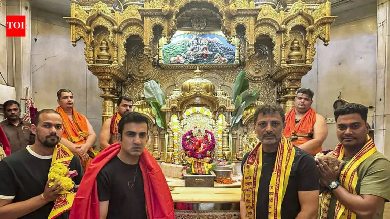 Gautam Gambhir visits Siddhivinayak to seek blessings for India’s reigning T20 World Cup champions | Cricket News