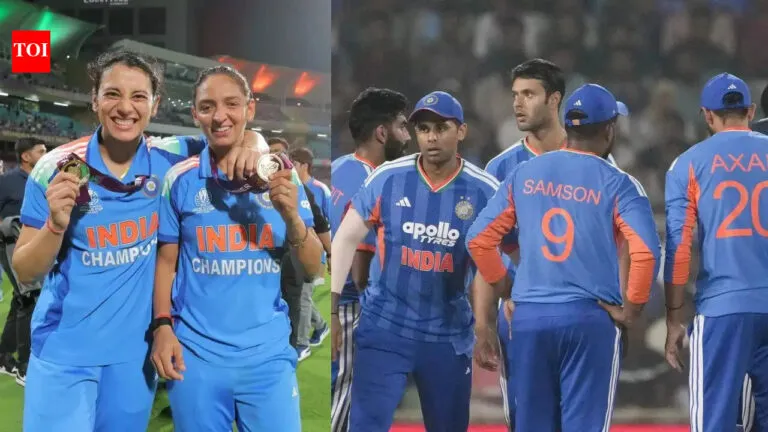 Harmanpreet Kaur and Smriti Mandhana support men’s team ahead of T20 World Cup – Watch | Cricket News